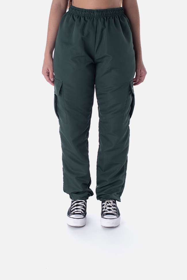Calça Overcome "New Cargo Refletiva" Verde