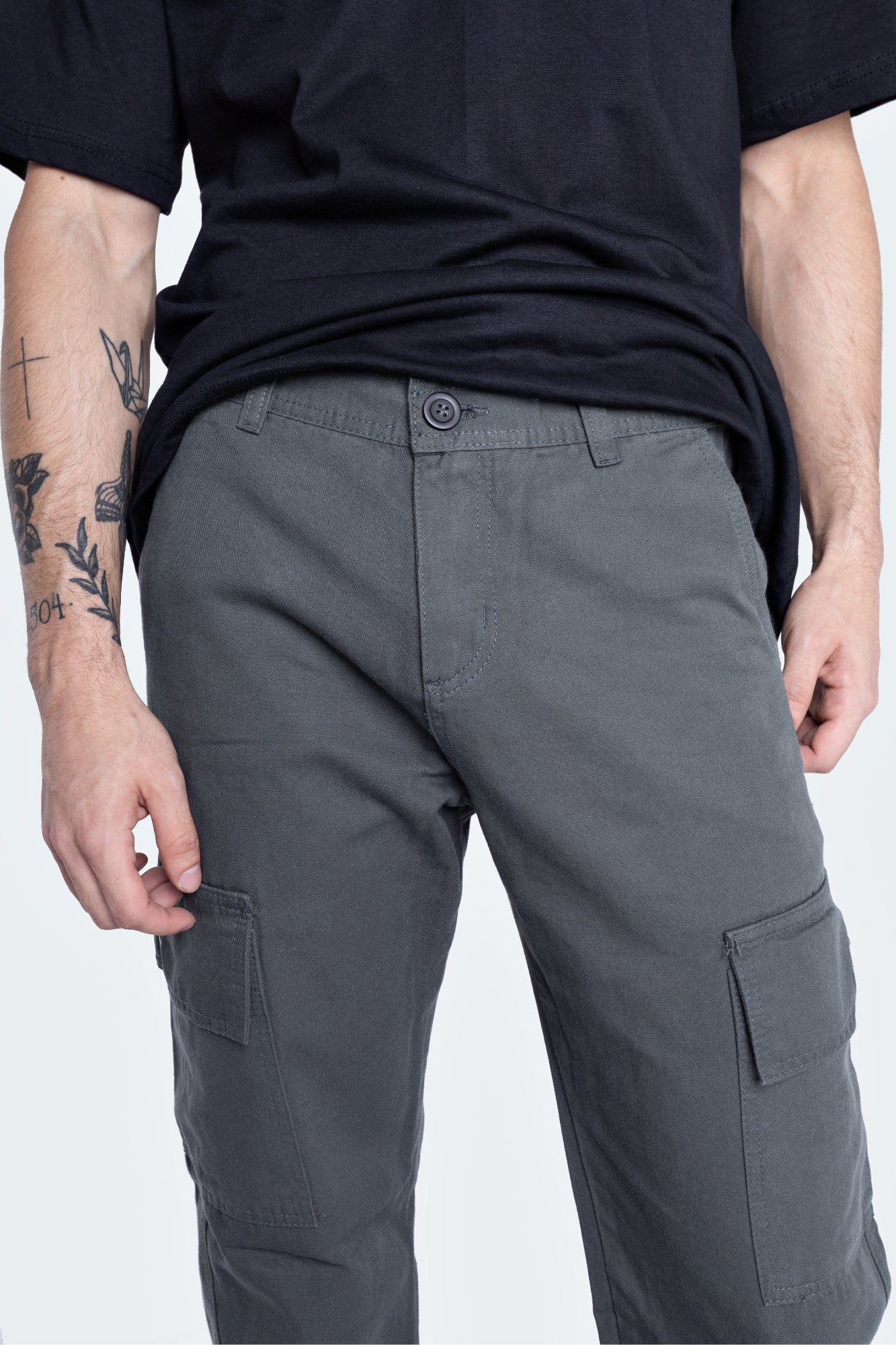 Calça Cargo Overcome Basic Cinza