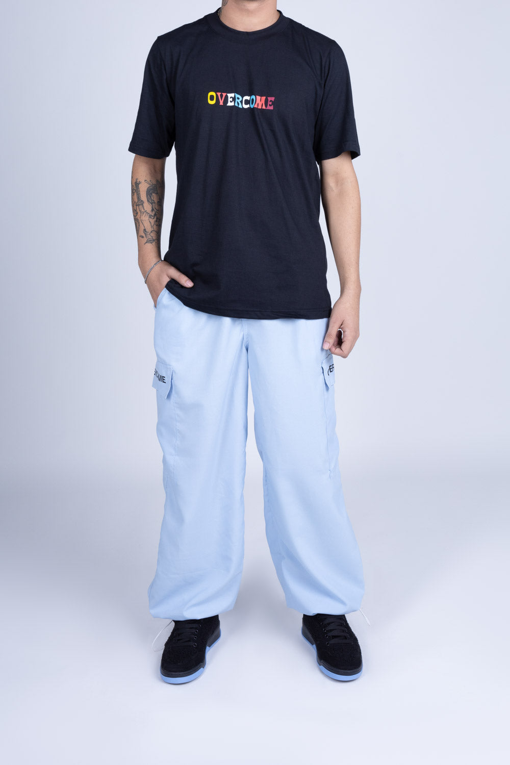 Calça Overcome Parachute Azul Bebe