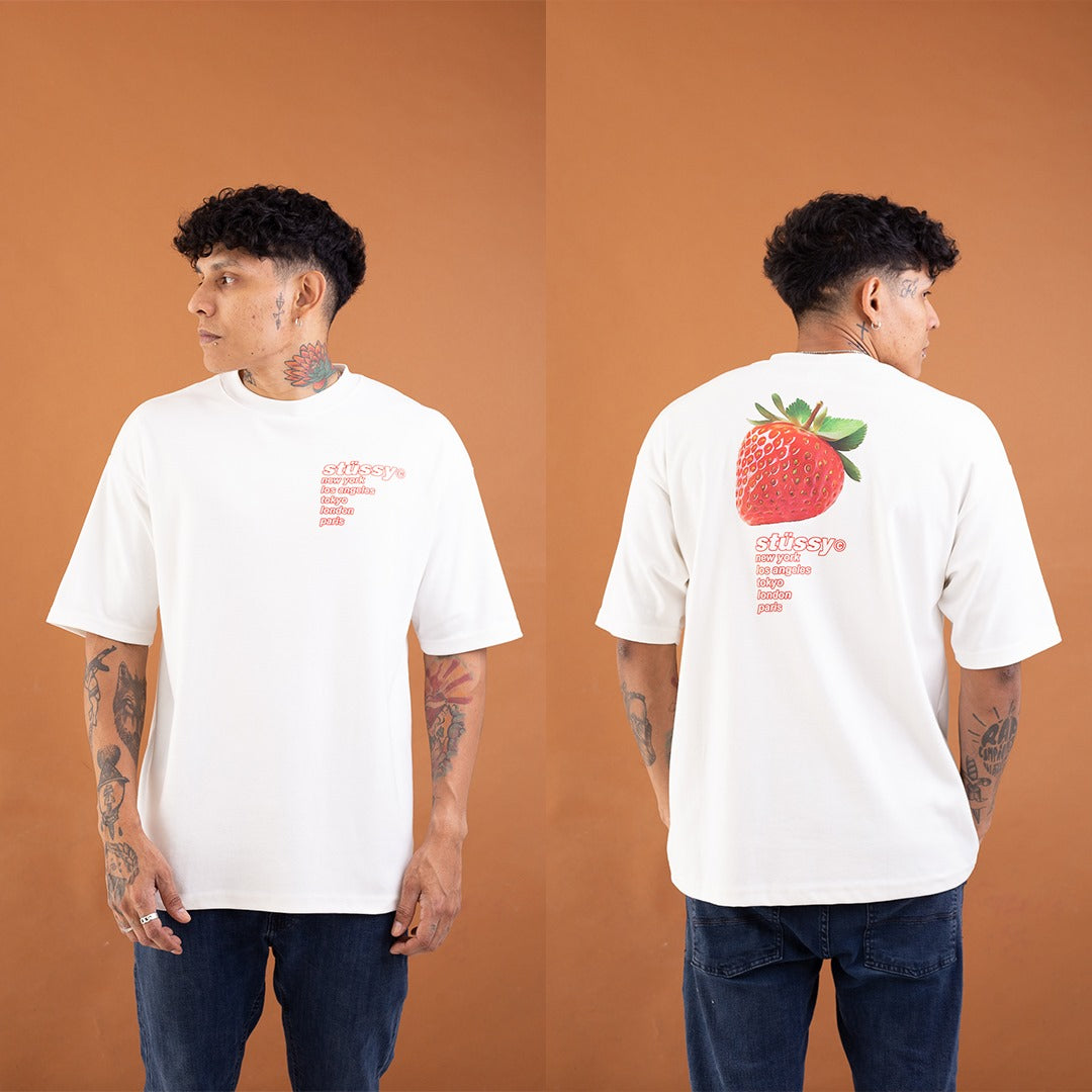 Oversized Smart Stussy Strawberry
