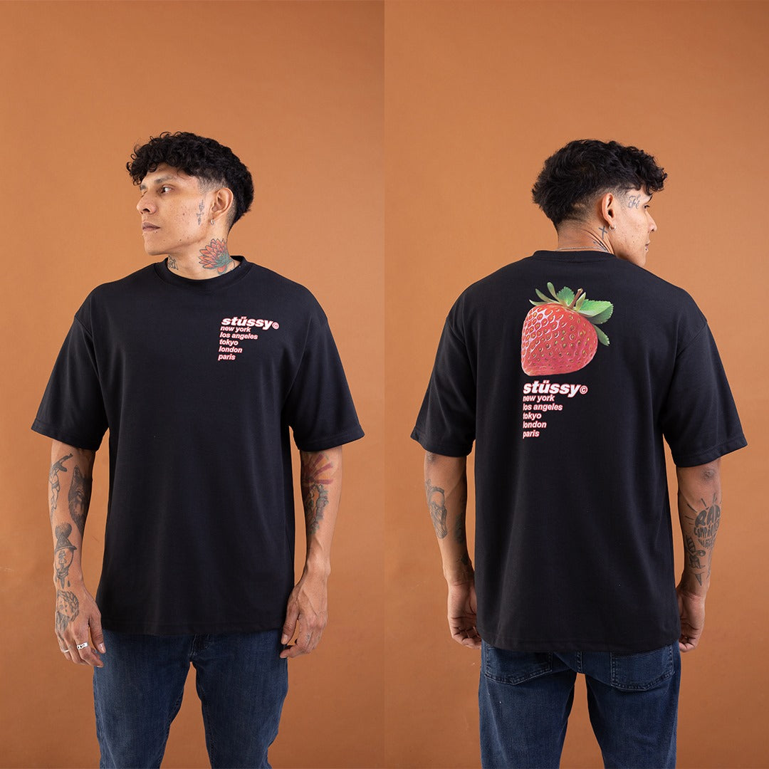 Oversized Smart Stussy Strawberry