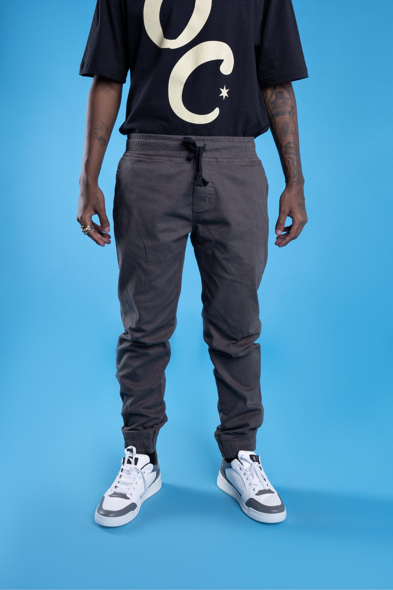 Calça Jogger Overcome Lisa Cinza