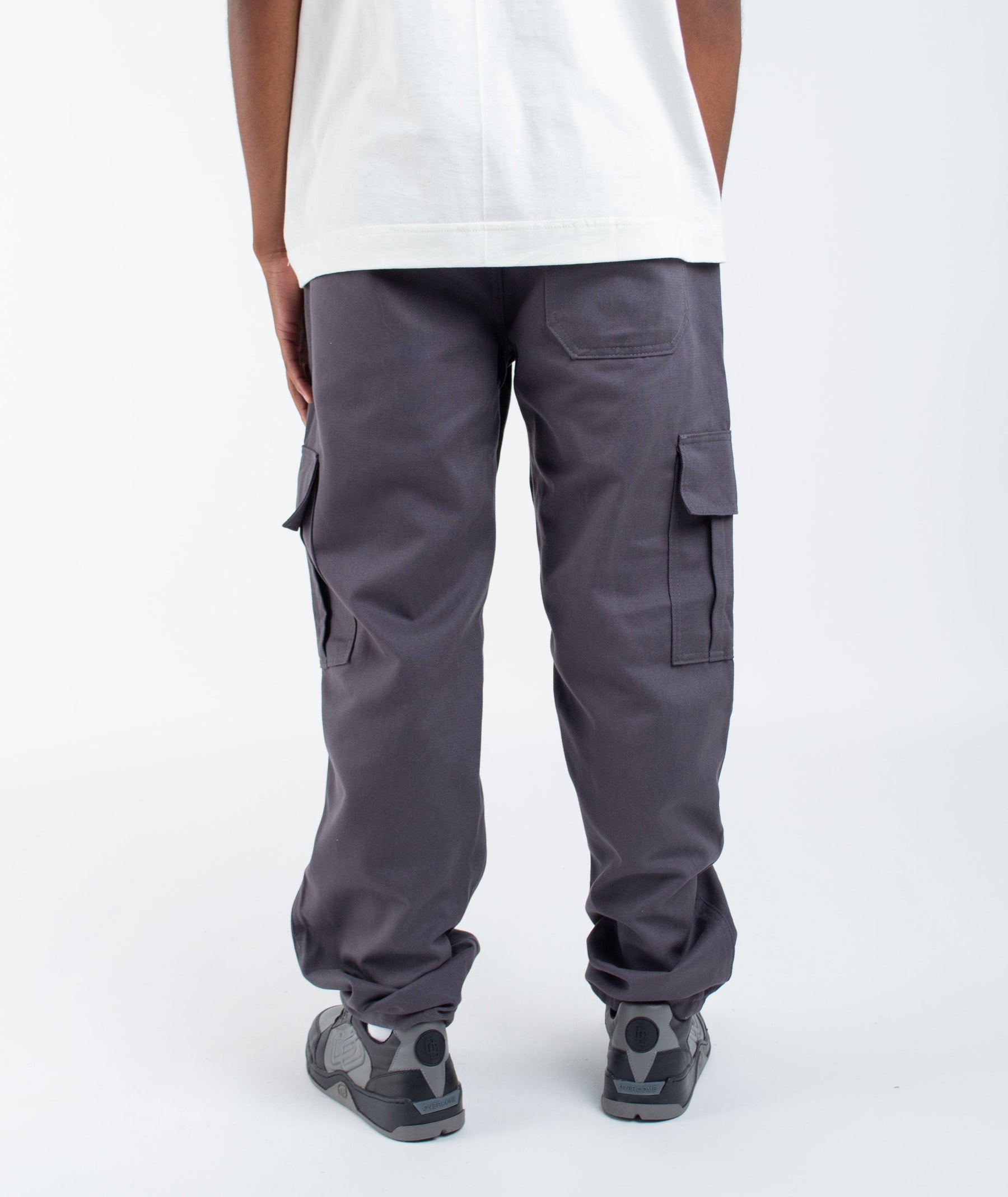 Calça Cargo Overcome Basics Cinza Chumbo