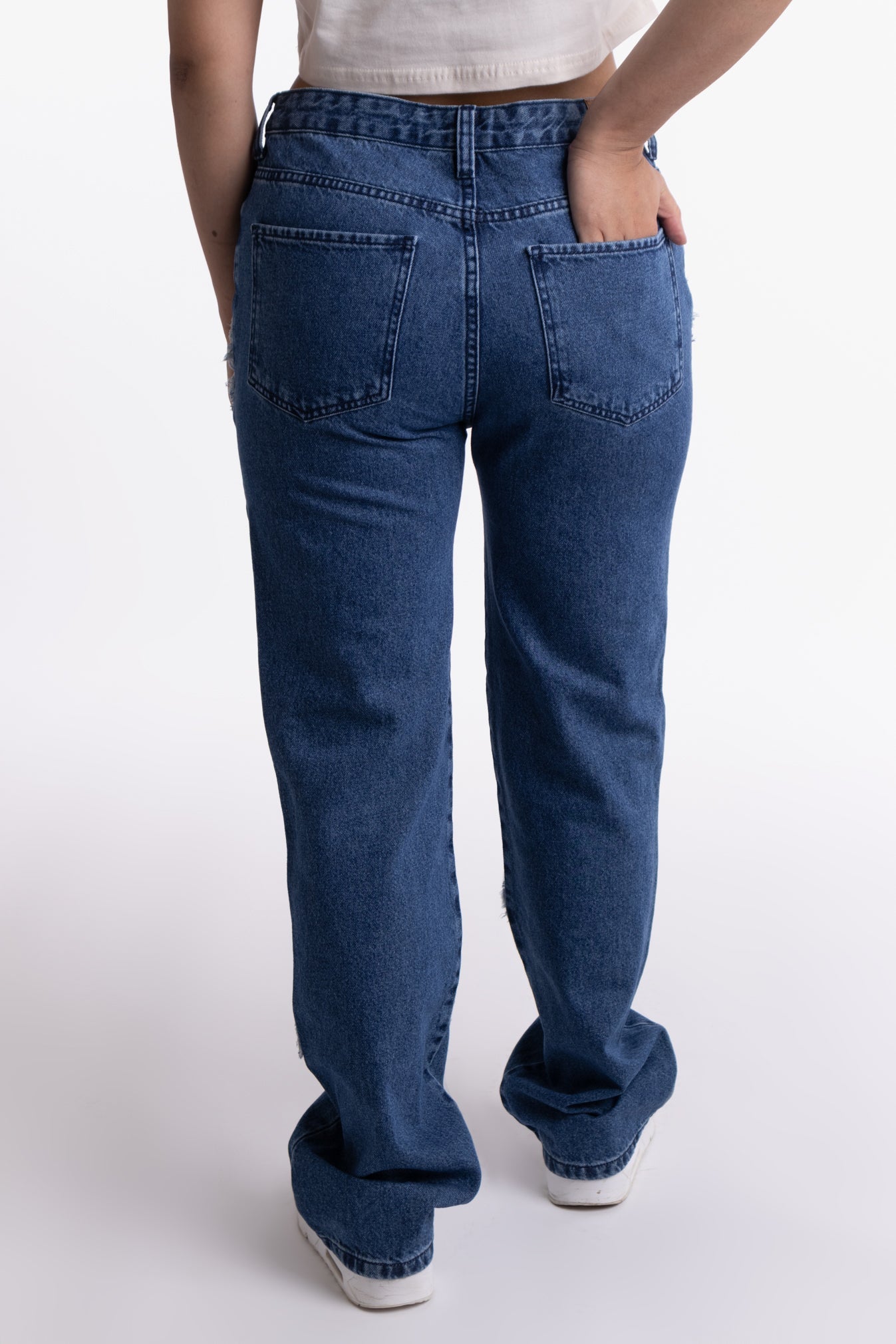 Calça Jeans Overcome Letters Azul