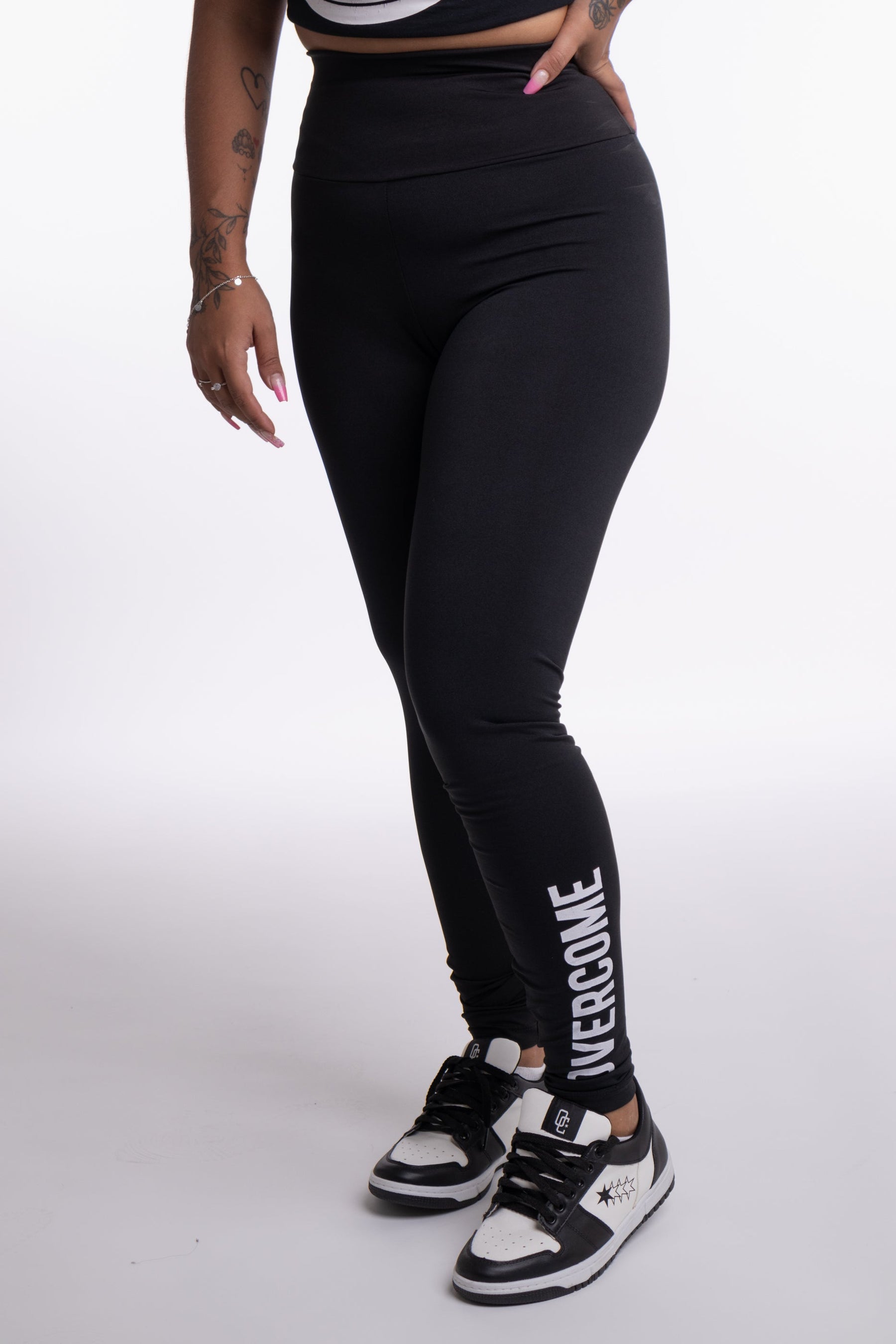 Calça Overcome Legging Logobox Vertical Preta