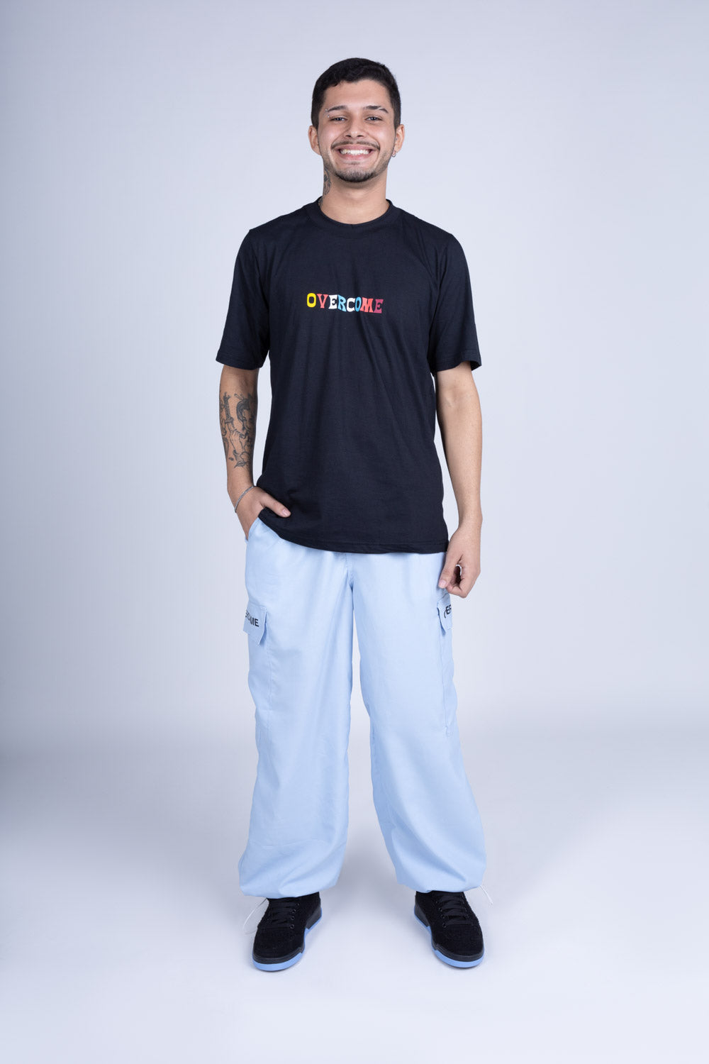 Calça Overcome Parachute Azul Bebe