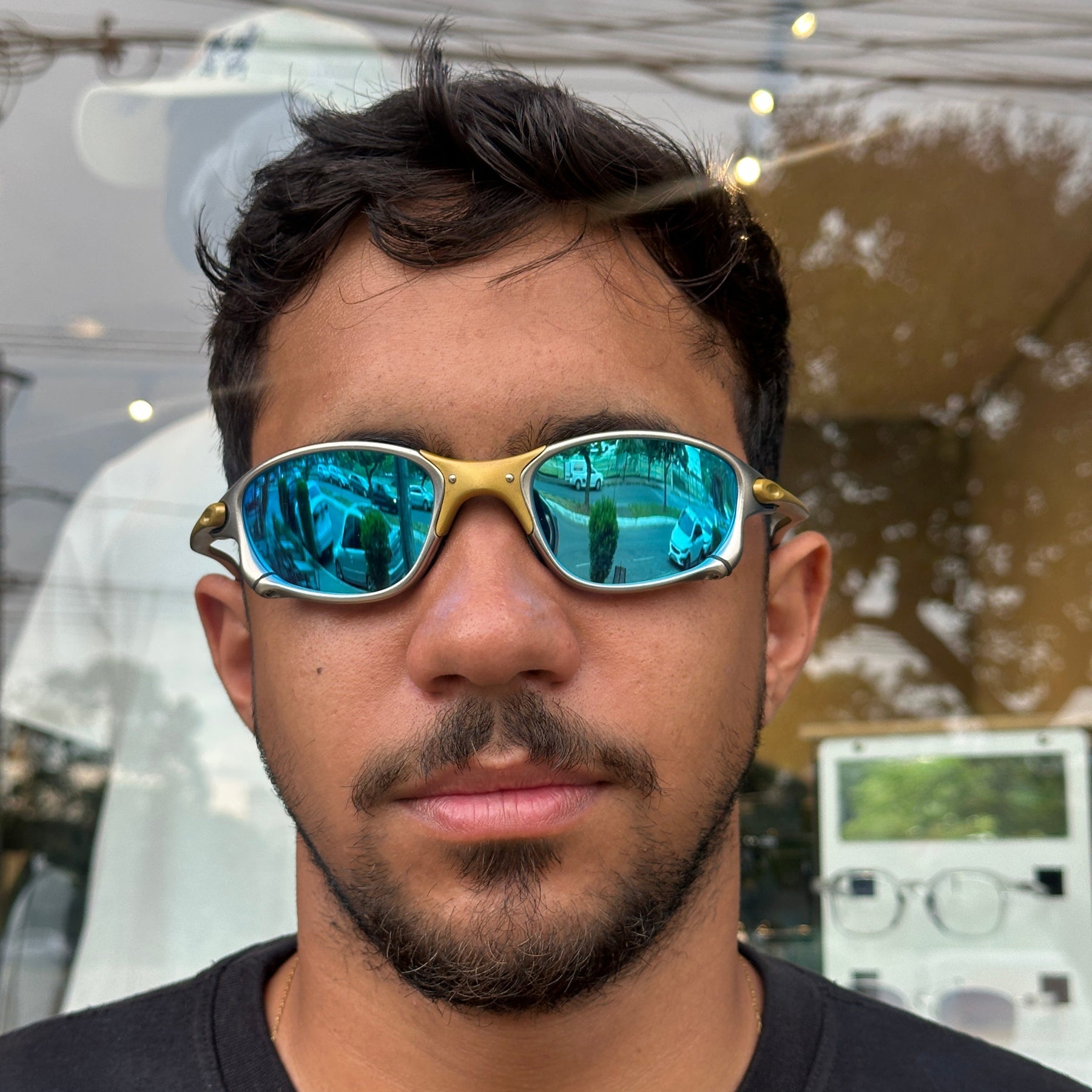 ÓCULOS DE SOL DOUBLE X 24K LENTE AZUL ICE THUG