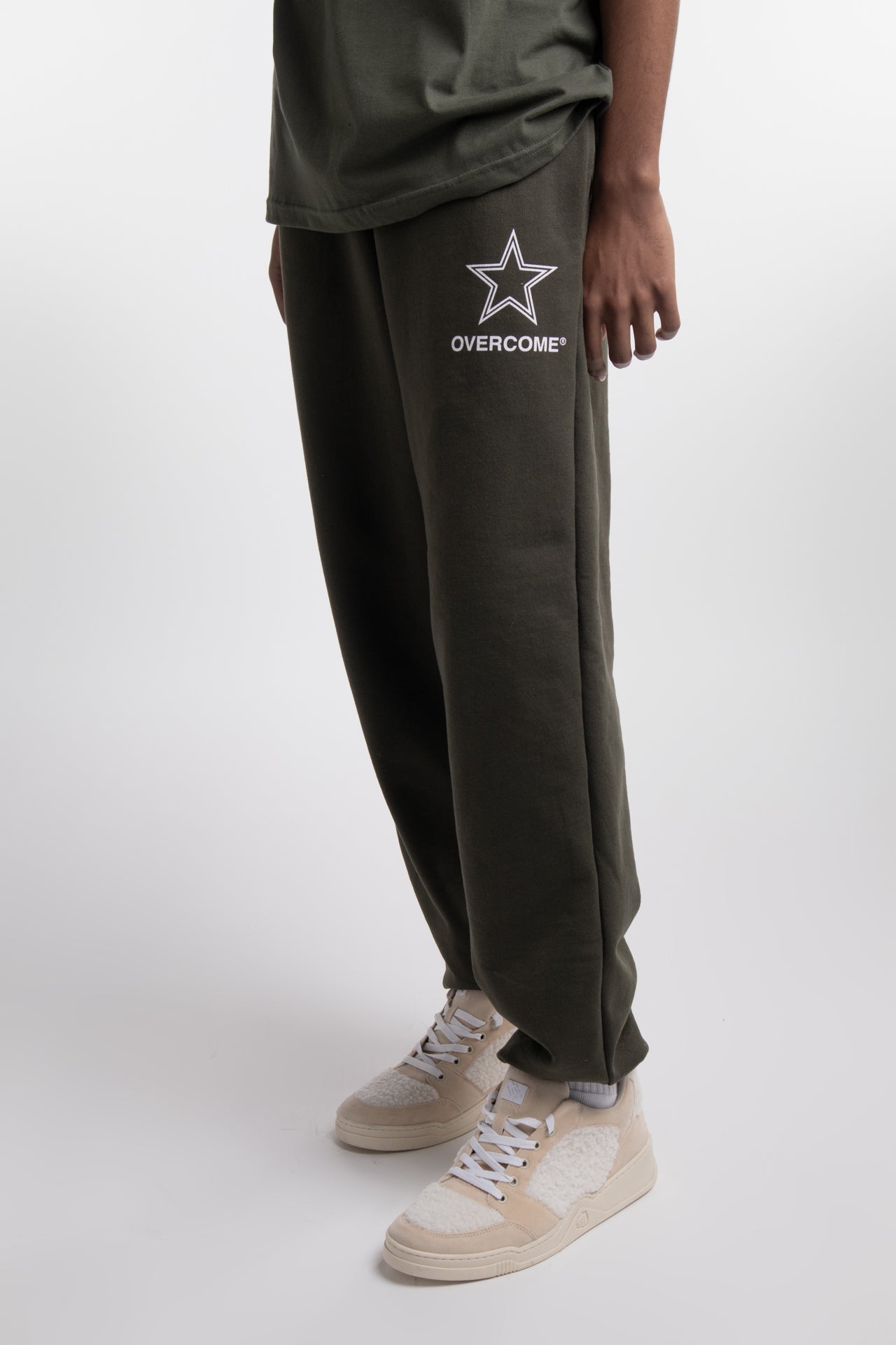 Calça Moletom Overcome Big Star Verde Militar