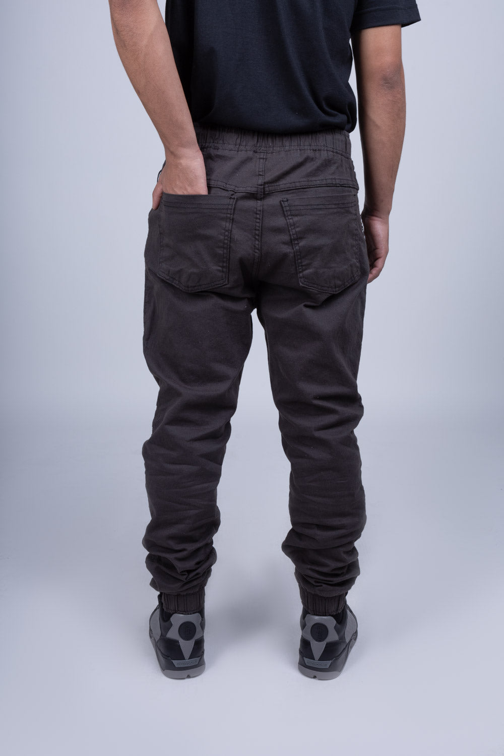 Calça Jogger Overcome "Logo" Cinza Chumbo