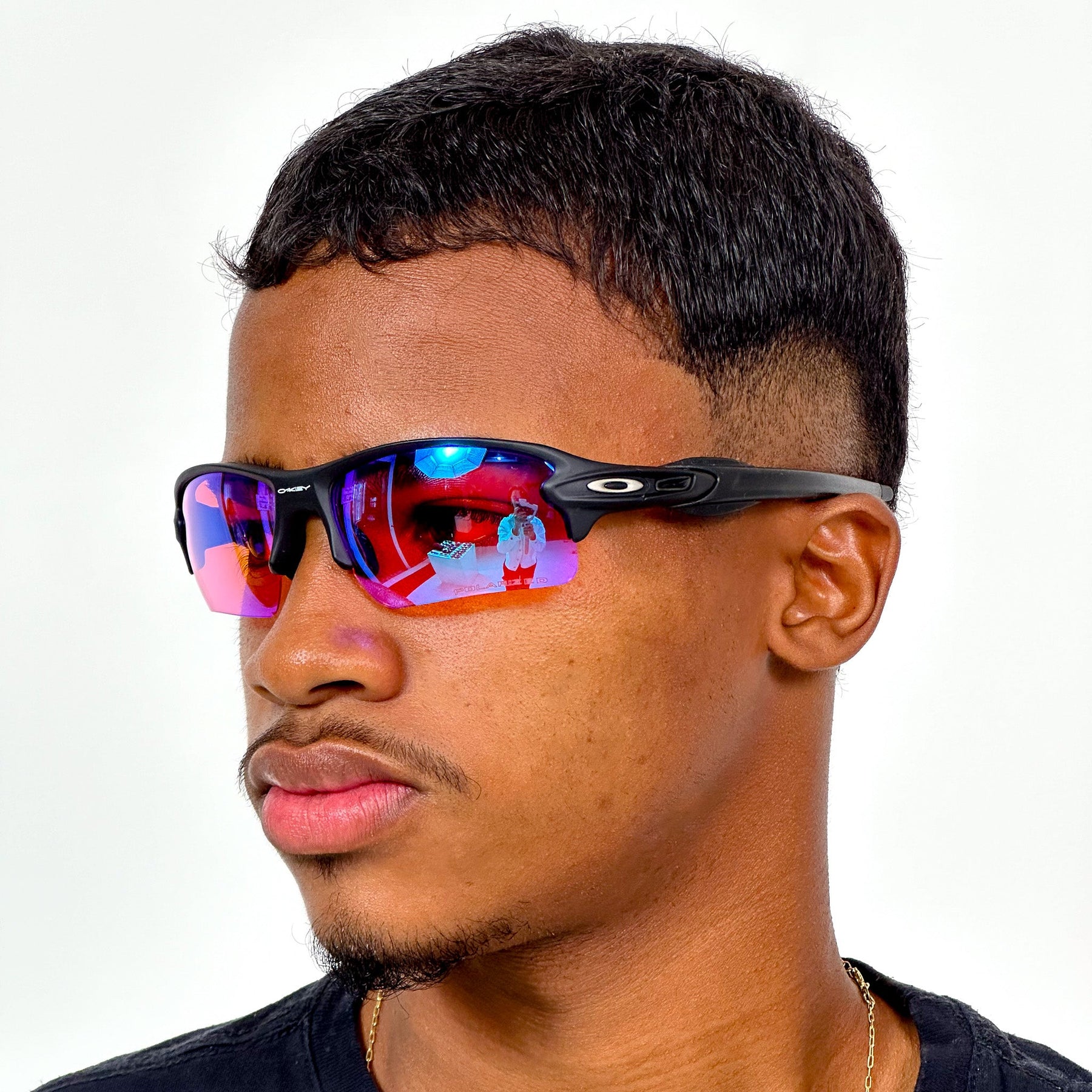 ÓCULOS DE SOL FLAK 2.0 PRETO LENTE AZUL ESCURO