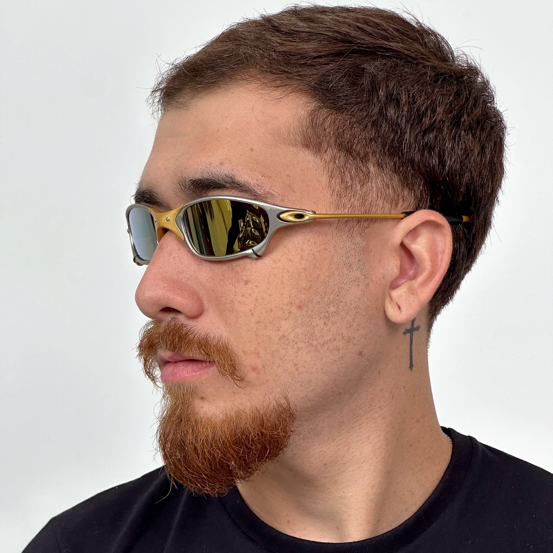 ÓCULOS DE SOL JULIET 24K BORRACHA PRETA