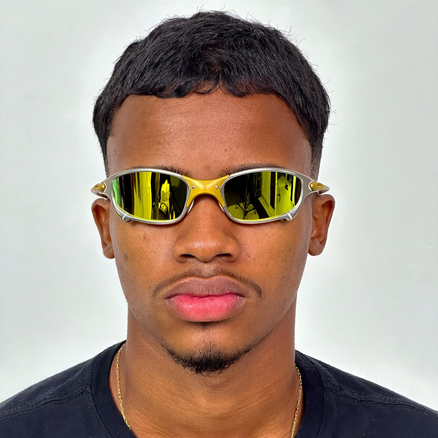 ÓCULOS DE SOL JULIET 24K BORRACHA BRANCA