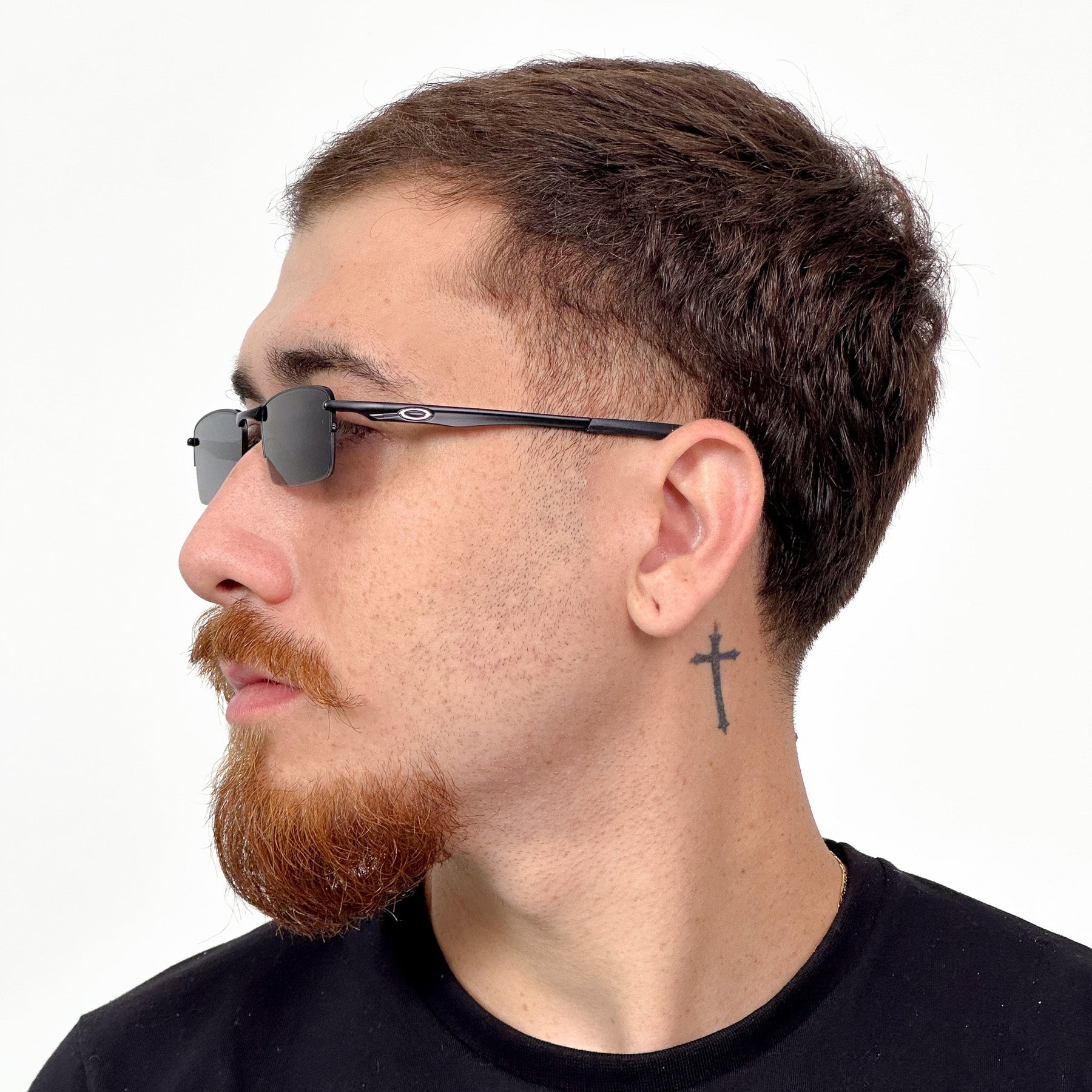 ÓCULOS DE SOL LUPA DO VILÃO PRETO LENTE LIQUID METAL