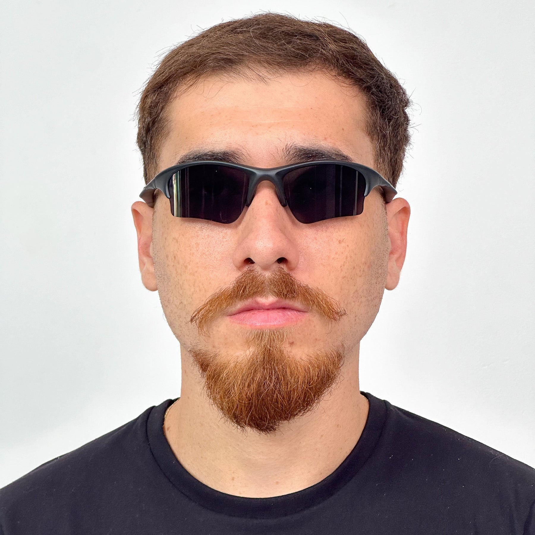 ÓCULOS DE SOL HALF JACKET PRETO LENTE TANZANITE