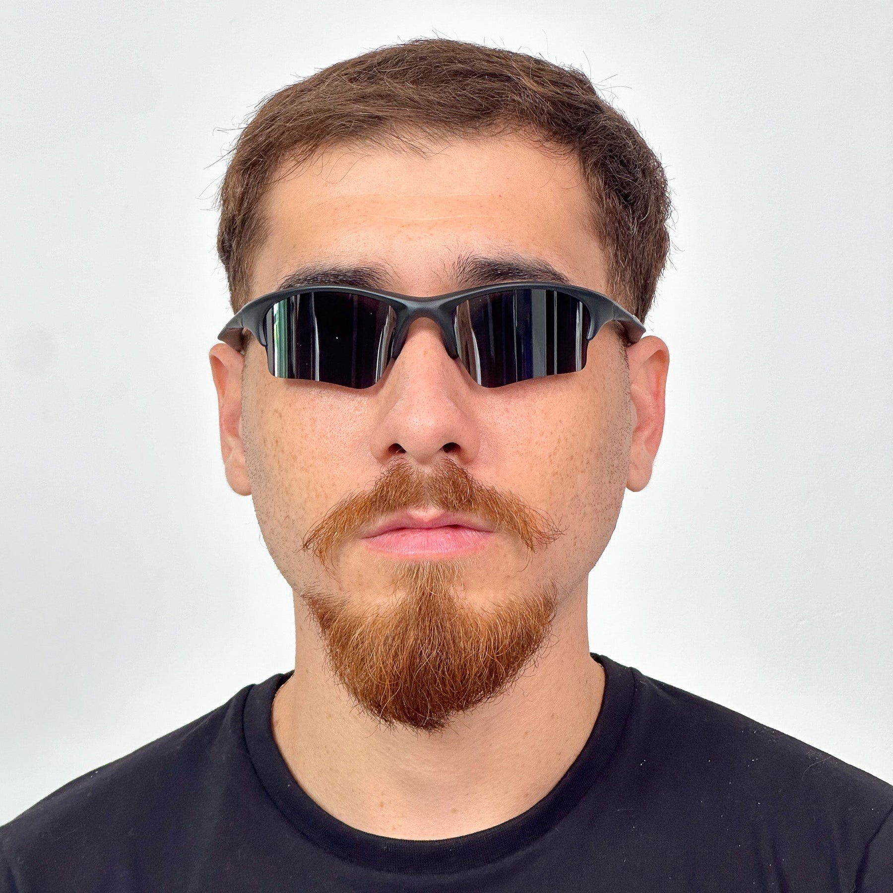 ÓCULOS DE SOL HALF JACKET PRETO LENTE TANZANITE