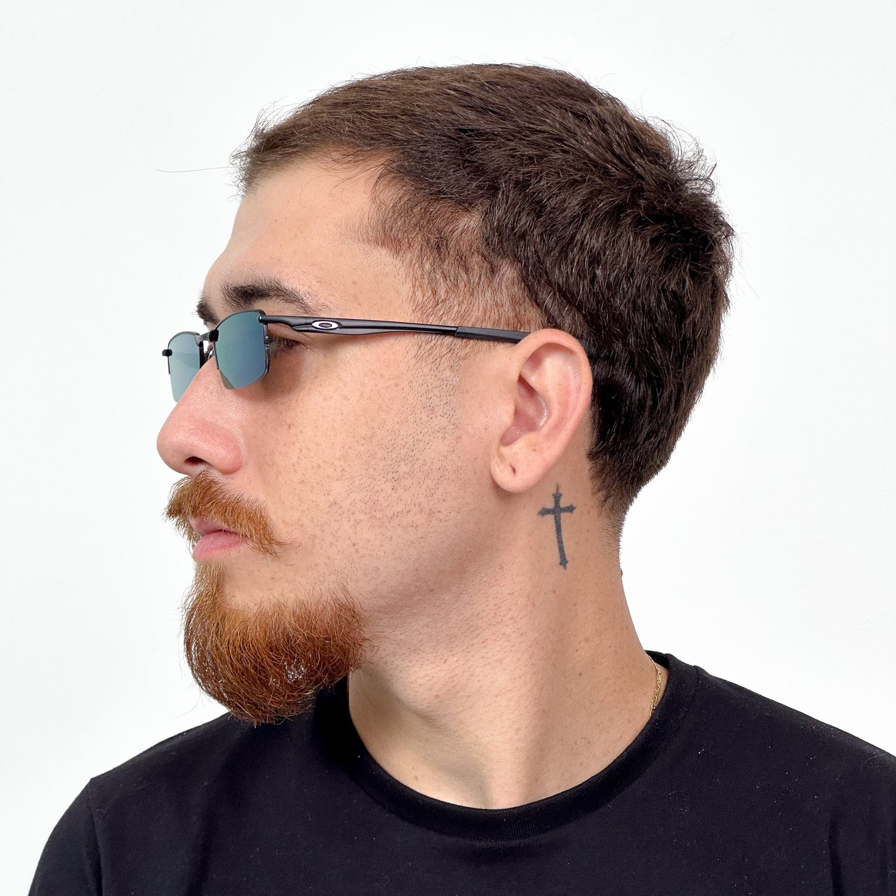 ÓCULOS DE SOL LUPA DO VILÃO PRETO LENTE LIQUID METAL