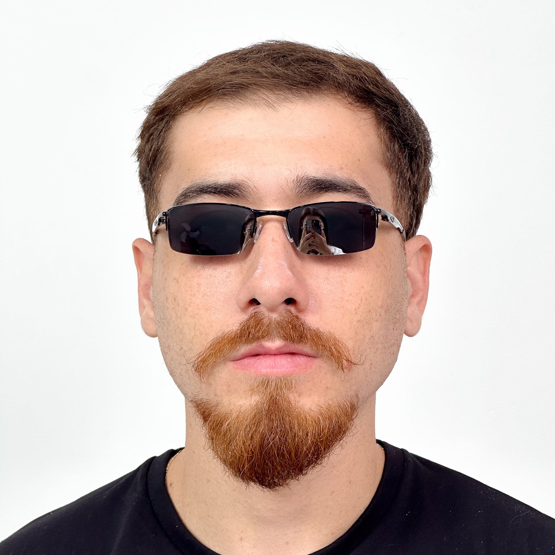 ÓCULOS DE SOL LUPA DO VILÃO PRETO LENTE AZUL ICE THUG