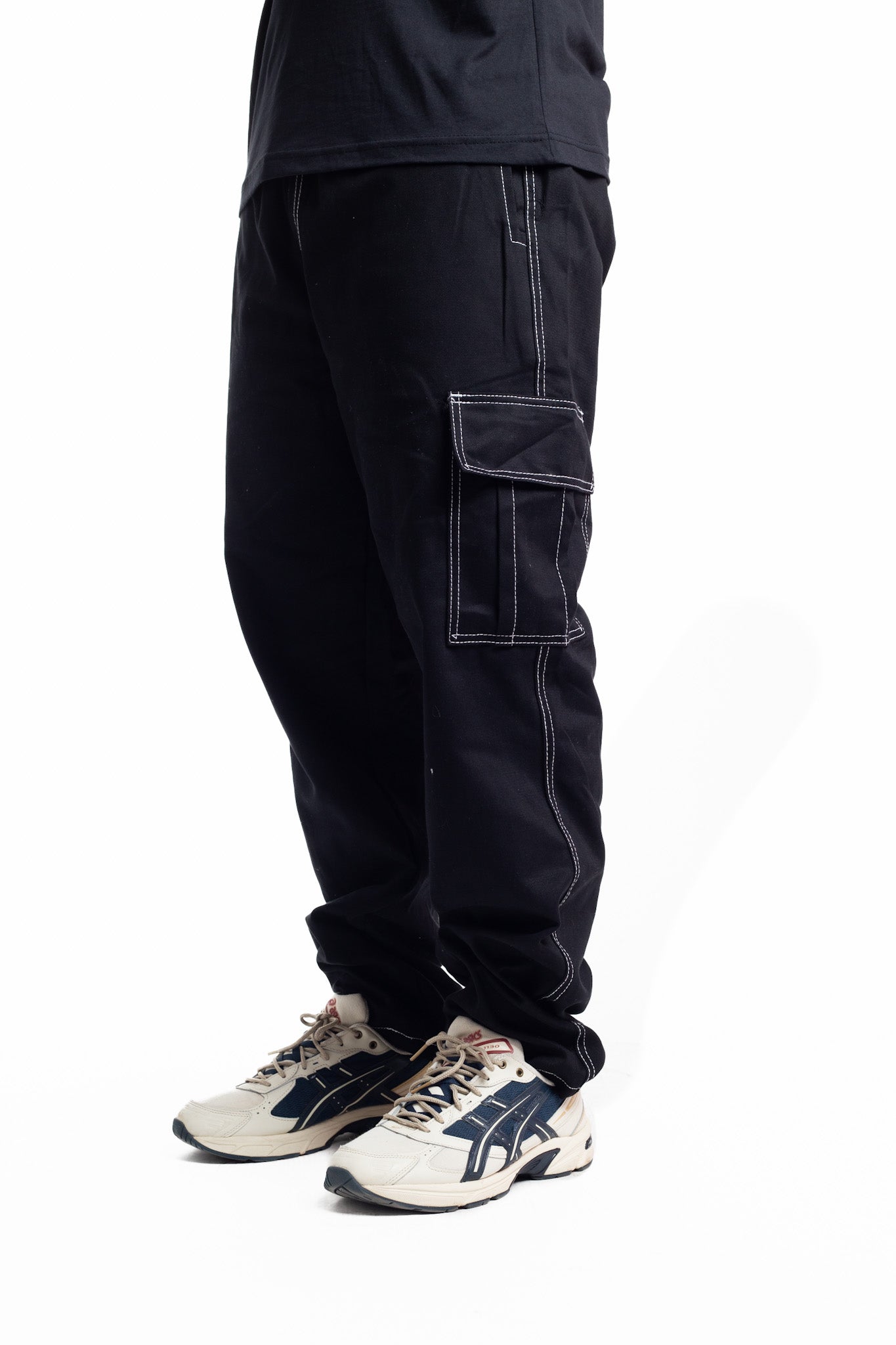 Calça Cargo Overcome Stroke Line Basic Preta