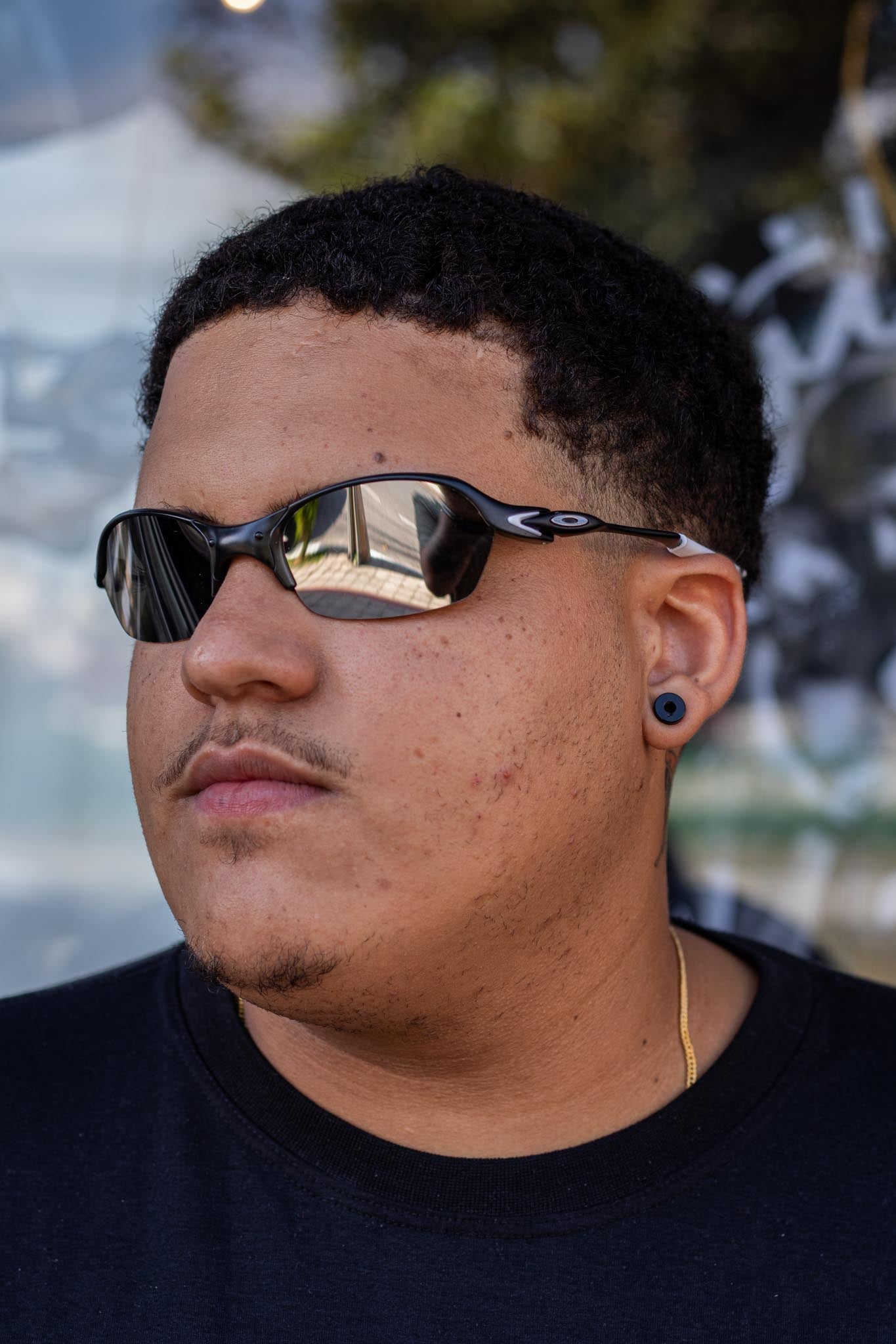 ÓCULOS DE SOL ROMEO 2 CARBON LENTE LIQUID METAL BORRACHA BRANCA