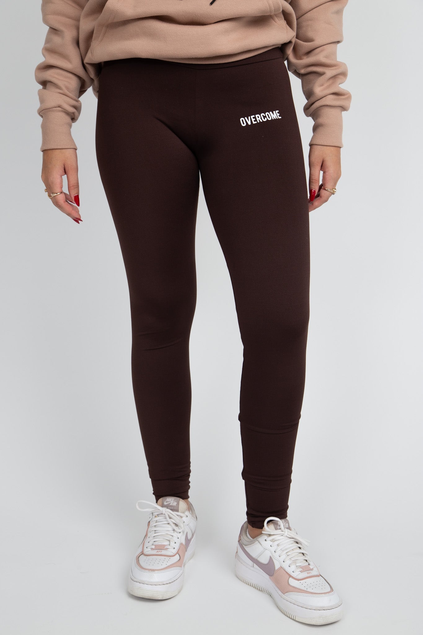 Calça Overcome Legging Logobox Classic Marrom