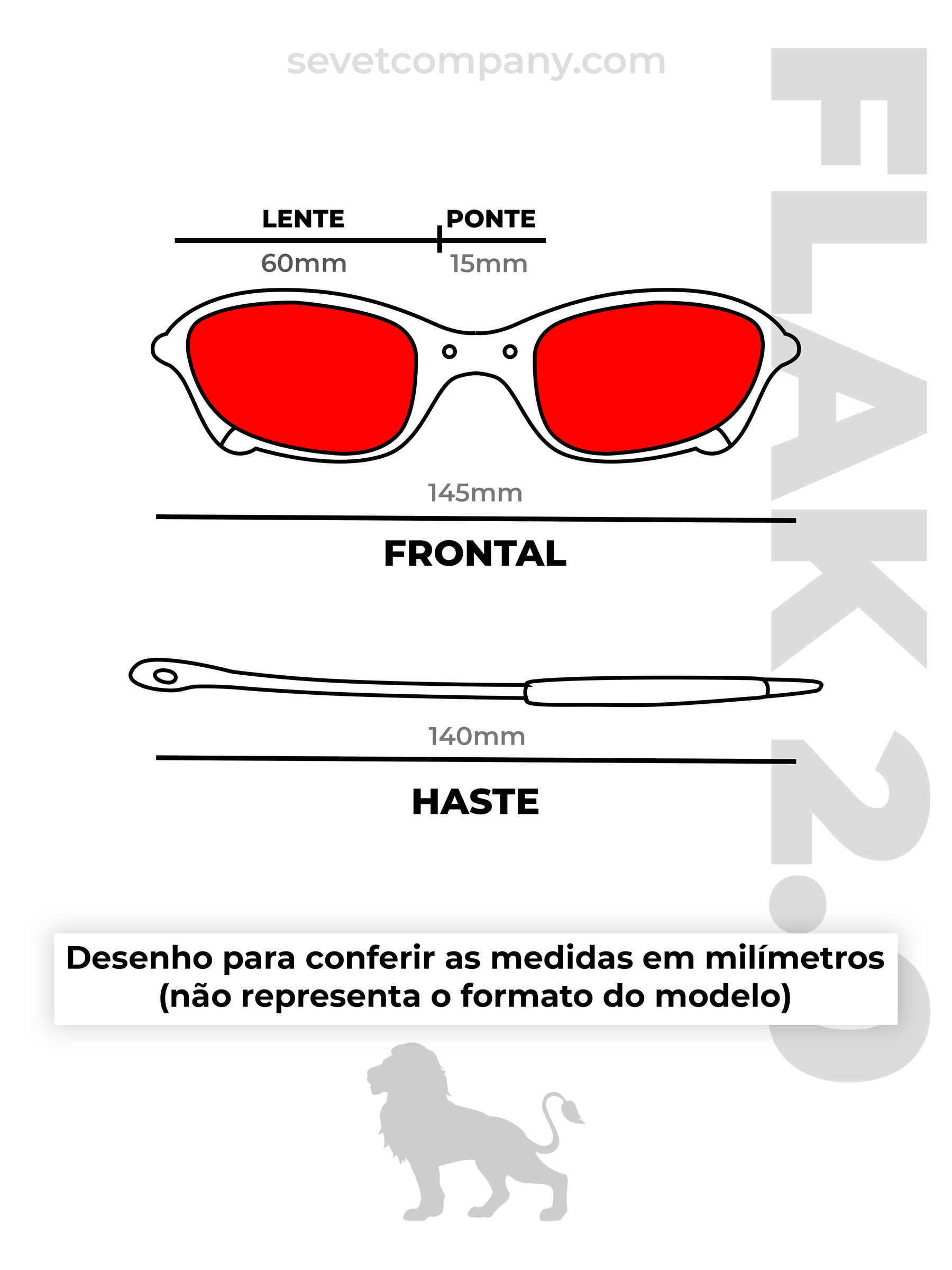 ÓCULOS DE SOL FLAK 2.0 PRETO LENTE RUBY BORRACHA VERMELHA