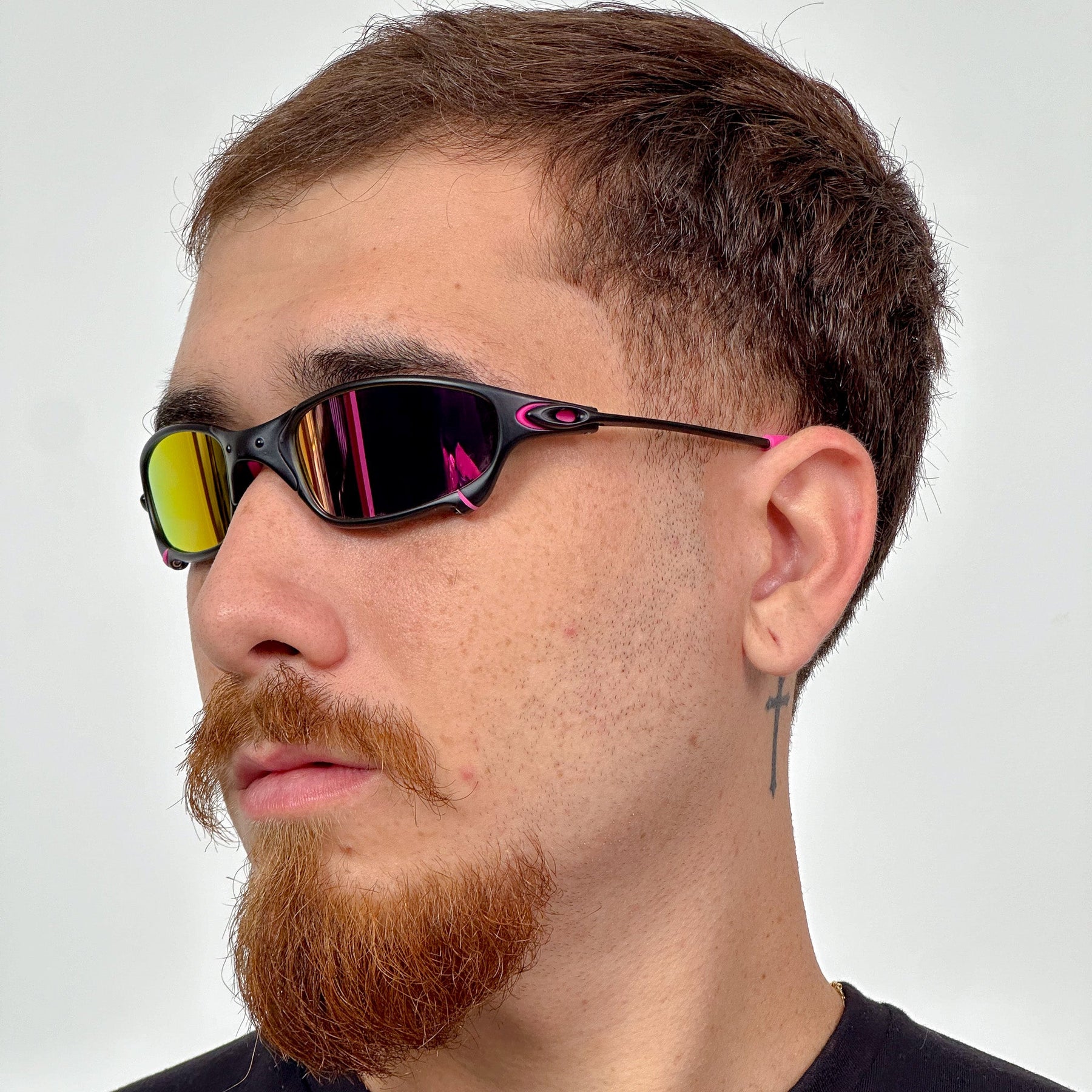 ÓCULOS DE SOL JULIET CARBON LENTE ROSA BORRACHA ROSA