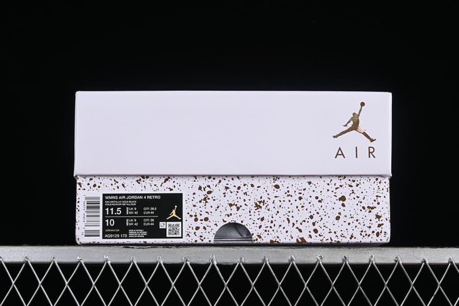 Pronta Entrega - Air Jordan 4 Metallic Gold