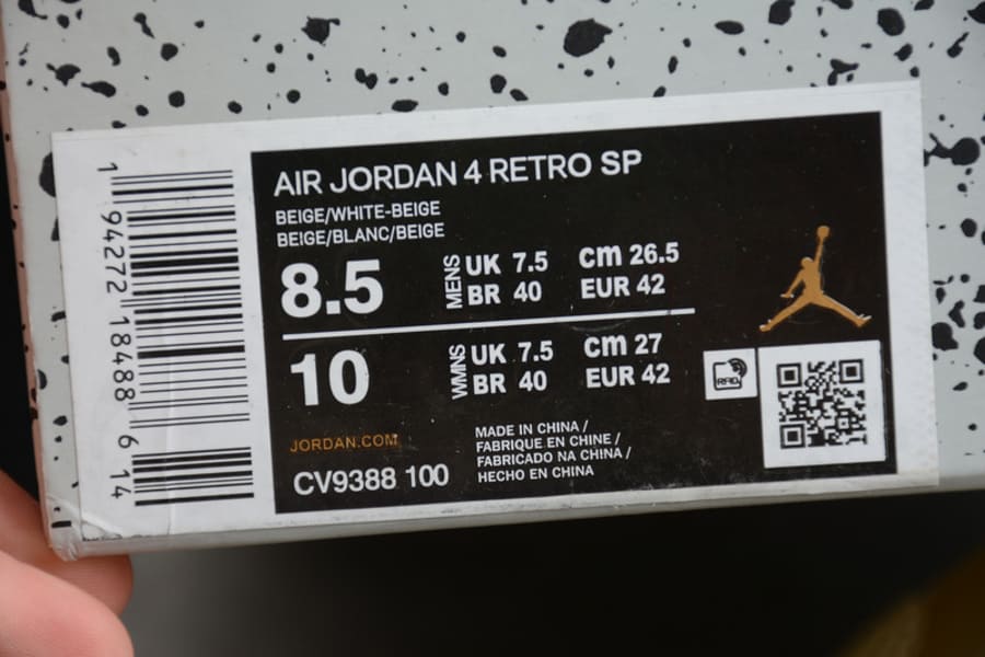 Pronta Entrega - Jordan 4 Retro Off-White Sail