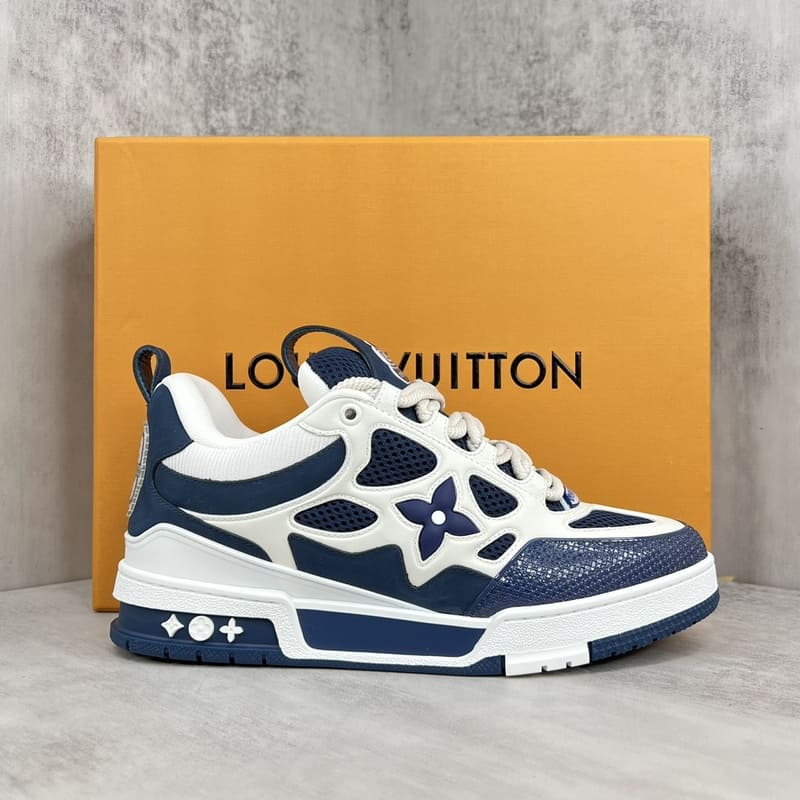 Pronta Entrega - Louis Vuitton LV Skate Sneaker Marine White