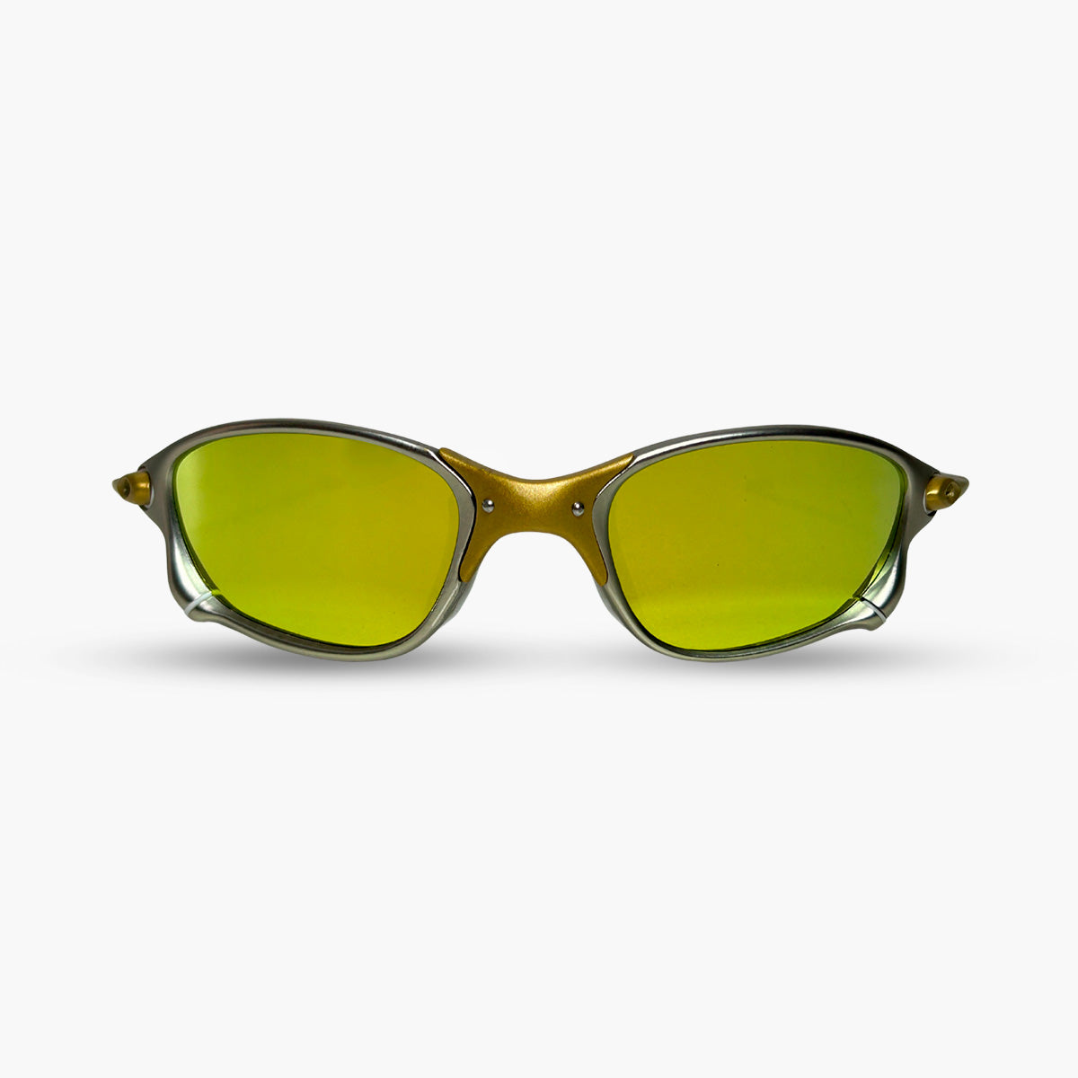 ÓCULOS DE SOL DOUBLE X 24K GOLD BORRACHA BRANCA