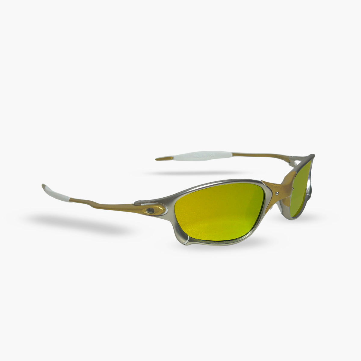 ÓCULOS DE SOL DOUBLE X 24K GOLD BORRACHA BRANCA