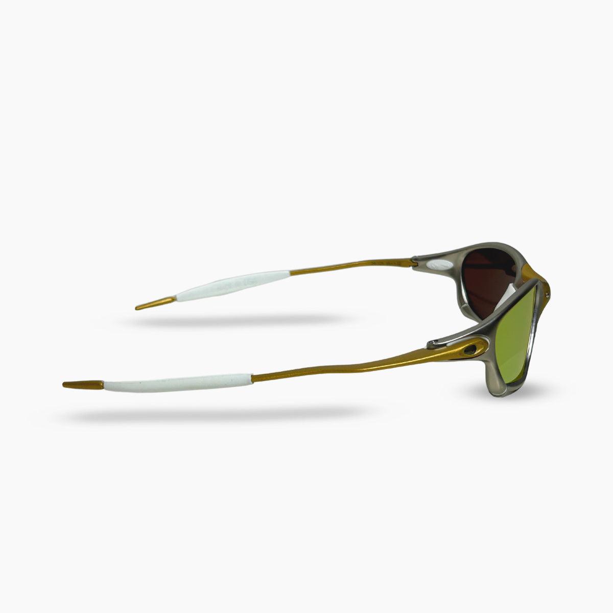 ÓCULOS DE SOL DOUBLE X 24K GOLD BORRACHA BRANCA