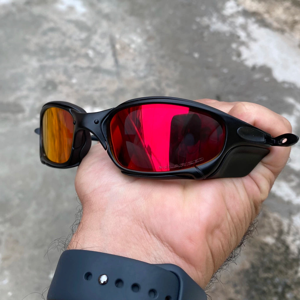 Óculos de Sol Juliet Carbon Ruby Pinada + Sideblinders