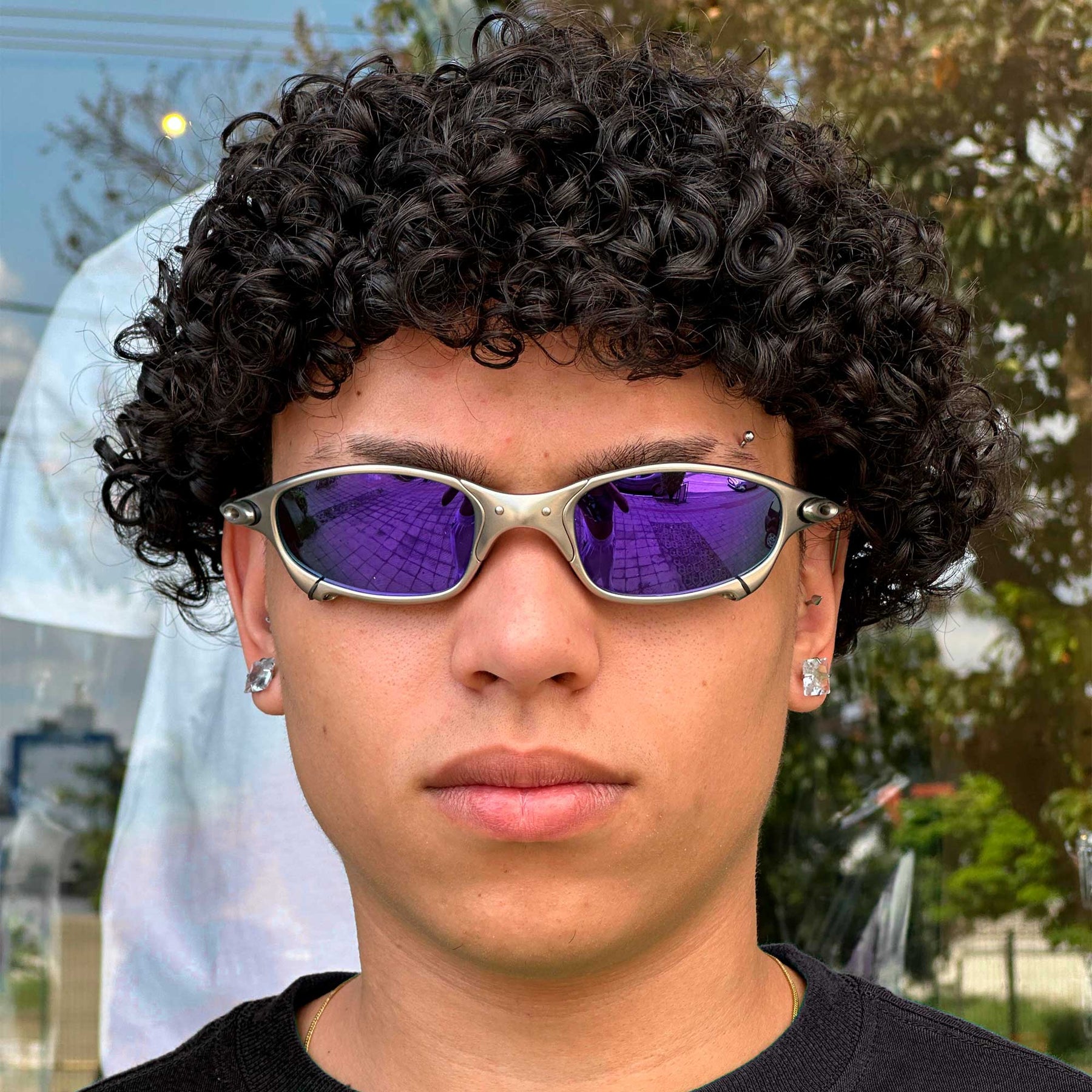 ÓCULOS DE SOL JULIET PLASMA LENTE AZUL ESCURO