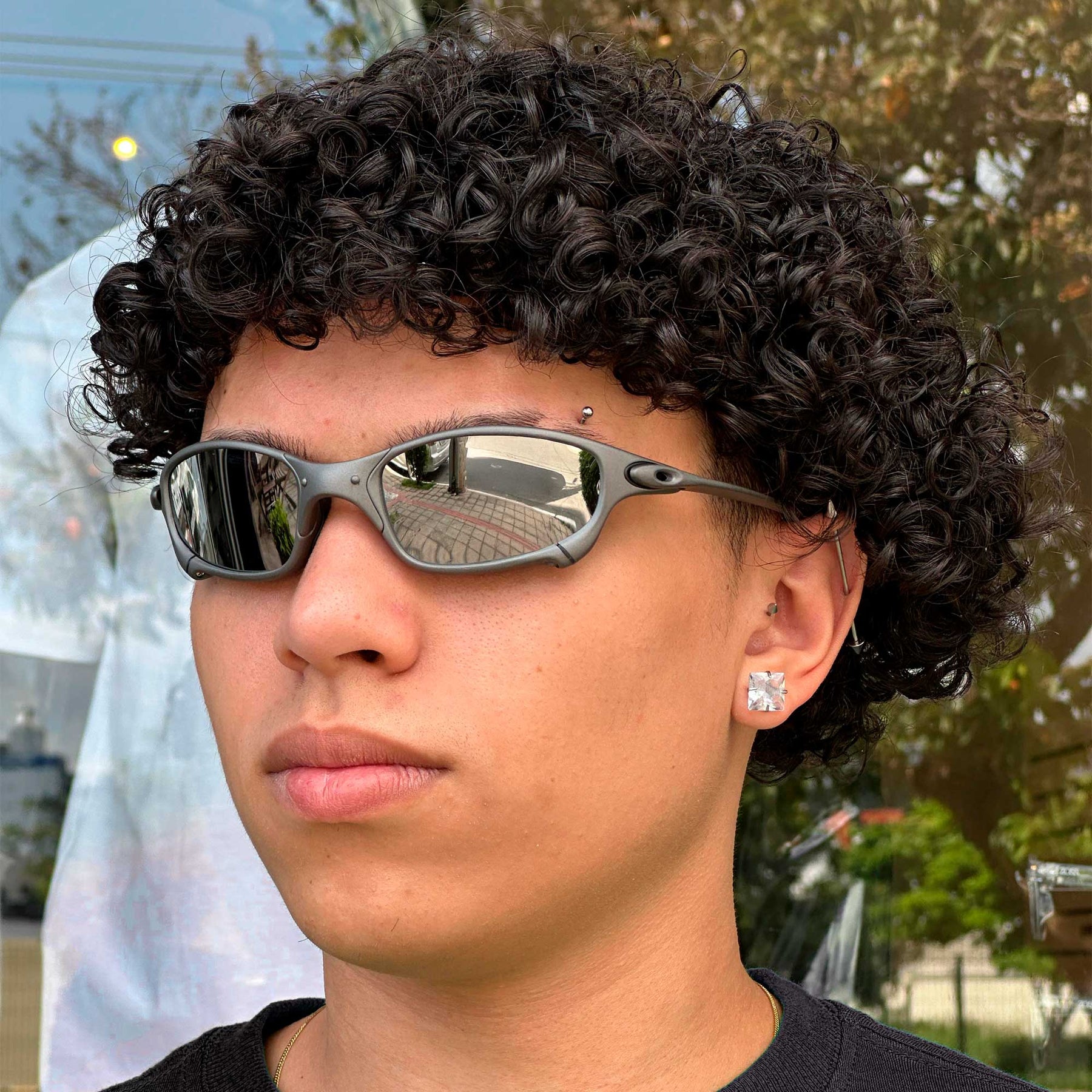 ÓCULOS DE SOL JULIET X METAL LENTE VERMELHO DARK RUBY