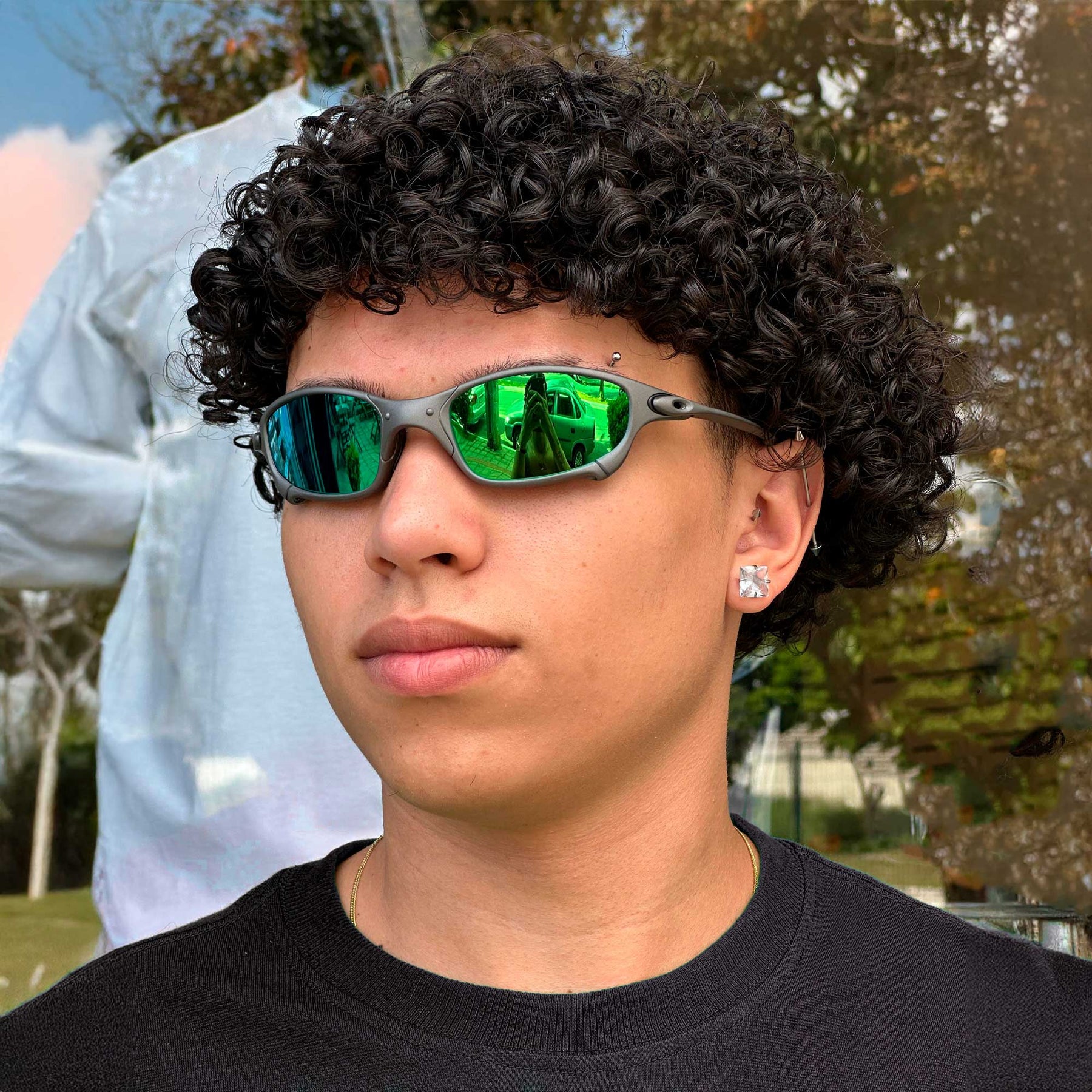 ÓCULOS DE SOL JULIET X METAL LENTE VERMELHO DARK RUBY