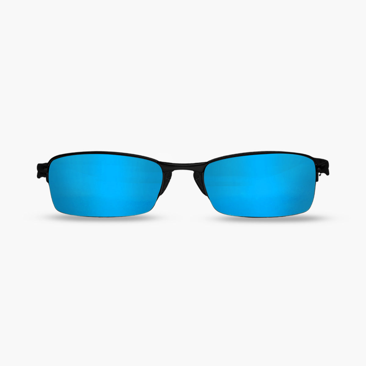 ÓCULOS DE SOL LUPA DO VILÃO PRETO LENTE AZUL ESCURO