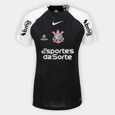 Camisa Feminina Nike Corinthians 2025/26 II Torcedor Com Patrocínios