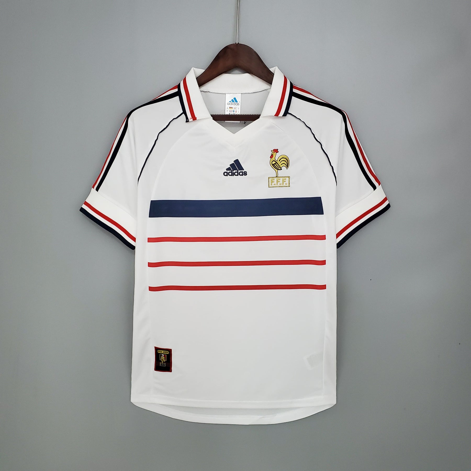Camisa França Away (2) 1998 Adidas Retrô Masculina