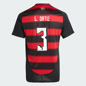 Camisa Adidas Flamengo 2025/26 I LÉO ORTIZ N° 3