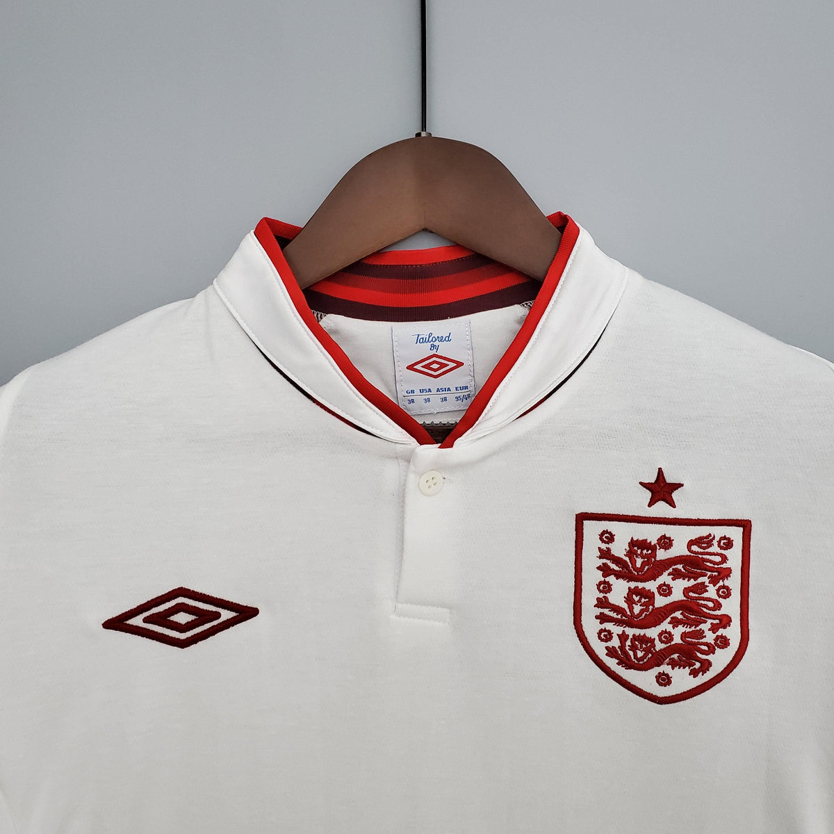 Camisa Inglaterra Home (1) 2012 Umbro Retrô Masculina