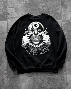 Blusa de Moletinho Careca Palhaço Trip Side “Clown” - Preta