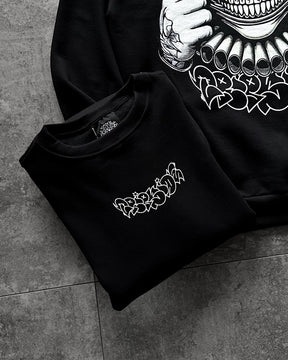 Blusa de Moletinho Careca Palhaço Trip Side “Clown” - Preta